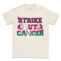 Natural Strike Out Cancer Baseball Classic Tee - texasbilliewilder