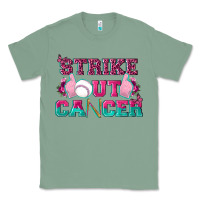 Sage Strike Out Cancer Baseball Classic Tee - texasbilliewilder