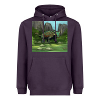 Plum ankylosaurus tumbler Heavyweight Hoodie - Artiststas