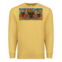 Antique Gold saddle horseshoe  sunflower leopard license plate Premium Sweatshirt - Artiststas