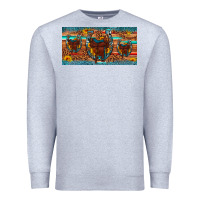 Heather Grey saddle horseshoe  sunflower leopard license plate Premium Sweatshirt - Artiststas