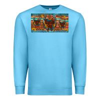 Ocean Blue saddle horseshoe  sunflower leopard license plate Premium Sweatshirt - Artiststas