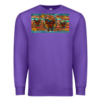 Purple saddle horseshoe  sunflower leopard license plate Premium Sweatshirt - Artiststas