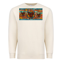 Sandshell saddle horseshoe  sunflower leopard license plate Premium Sweatshirt - Artiststas