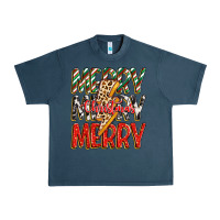 Midnight Navy merry christmas lightning bolt Urban Heavy Tee - Zillion Design Studio