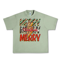 Oil Green merry christmas lightning bolt Urban Heavy Tee - Zillion Design Studio