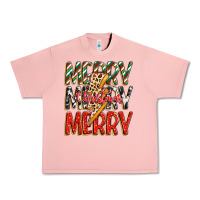Salmon merry christmas lightning bolt Urban Heavy Tee - Zillion Design Studio