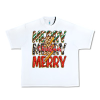 White merry christmas lightning bolt Urban Heavy Tee - Zillion Design Studio