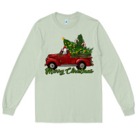 Matcha merry christmas baby sheep trees with truck Long Sleeve Tee - RanaPortraitStore