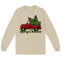 Mushroom merry christmas baby sheep trees with truck Long Sleeve Tee - RanaPortraitStore