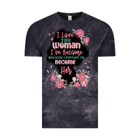 Cloud Black i love the woman ive become Vintage Tee - MaliasSmallBusiness