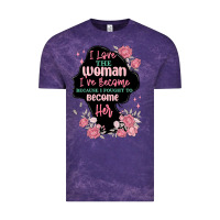 Cloud Purple i love the woman ive become Vintage Tee - MaliasSmallBusiness