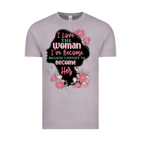 Vintage Zinc i love the woman ive become Vintage Tee - MaliasSmallBusiness