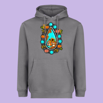 Gemstone Pumpkin Fall Heavyweight Hoodie Designed By Jahusdesignshop