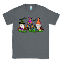 Charcoal Heather happy halloween gnome pumpkin Classic Tee - RanaPortraitStore