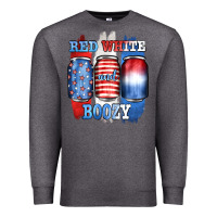 Charcoal Heather red white and boozy Premium Sweatshirt - JahusDesignShop