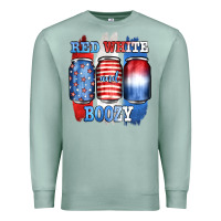 Seafoam red white and boozy Premium Sweatshirt - JahusDesignShop