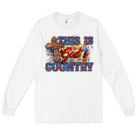White this is god's country Long Sleeve Tee - Zillion Design Studio