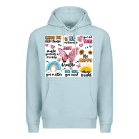 Blue Mist positive affirmations Premium Hoodie - MaliasSmallBusiness