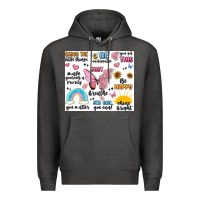 Charcoal Heather positive affirmations Premium Hoodie - MaliasSmallBusiness