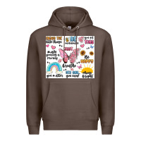 Coffee positive affirmations Premium Hoodie - MaliasSmallBusiness