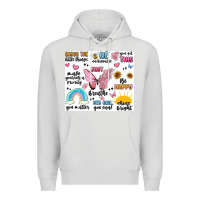 Dove Grey positive affirmations Premium Hoodie - MaliasSmallBusiness