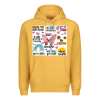 Mustard positive affirmations Premium Hoodie - MaliasSmallBusiness