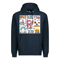 Navy positive affirmations Premium Hoodie - MaliasSmallBusiness