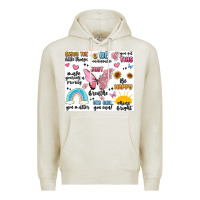 Oatmeal Heather positive affirmations Premium Hoodie - MaliasSmallBusiness