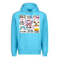 Ocean Blue positive affirmations Premium Hoodie - MaliasSmallBusiness