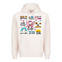 Pale Pink positive affirmations Premium Hoodie - MaliasSmallBusiness