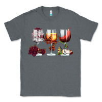Charcoal Heather hallothanksmas halloween thanksgiving  christmas wine Classic Tee - FaDigitalArtStudio