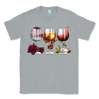 Heather Grey hallothanksmas halloween thanksgiving  christmas wine Classic Tee - FaDigitalArtStudio