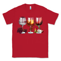 Red hallothanksmas halloween thanksgiving  christmas wine Classic Tee - FaDigitalArtStudio