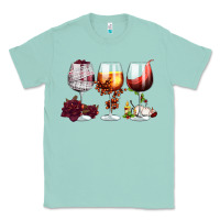 Seafoam hallothanksmas halloween thanksgiving  christmas wine Classic Tee - FaDigitalArtStudio