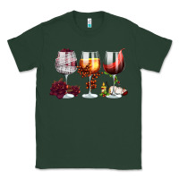Sports Green hallothanksmas halloween thanksgiving  christmas wine Classic Tee - FaDigitalArtStudio