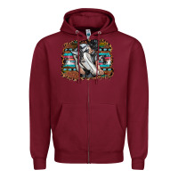 Burgundy cowgirl Zipper Hoodie - SublimationCraftShop
