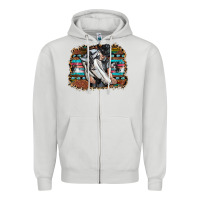 Dove Grey cowgirl Zipper Hoodie - SublimationCraftShop