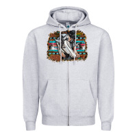Heather Grey cowgirl Zipper Hoodie - SublimationCraftShop