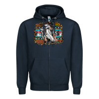 Navy cowgirl Zipper Hoodie - SublimationCraftShop