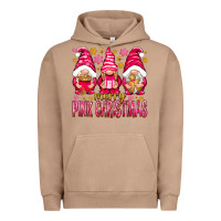 Pigment Burro Merry pink Christmas gnomes Urban Hoodie - NancyCooperArtShop