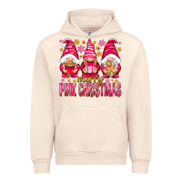 Sandshell Merry pink Christmas gnomes Urban Hoodie - NancyCooperArtShop