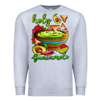 Heather Grey holy guacamole Premium Sweatshirt - AdoDesignShop