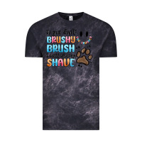 Cloud Black if you dont brushy brush i will shavey shave Vintage Tee - MaliasSmallBusiness