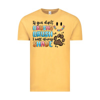 Vintage Mustard if you dont brushy brush i will shavey shave Vintage Tee - MaliasSmallBusiness