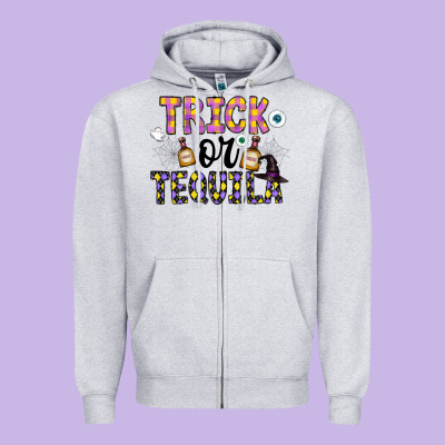 Tequila Zipper Hoodie Designed By Cowhidedigitalart