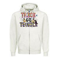 Oatmeal Heather Tequila Zipper Hoodie - CowhideDigitalArt