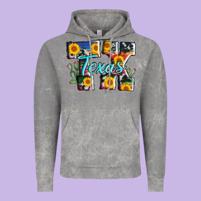 Texas Tx Serape Sunflower Cowhide Vintage Hoodie Designed By Adodesignshop