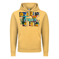 Vintage Mustard texas tx serape sunflower cowhide Vintage Hoodie - AdoDesignShop