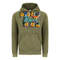 Vintage Olive texas tx serape sunflower cowhide Vintage Hoodie - AdoDesignShop